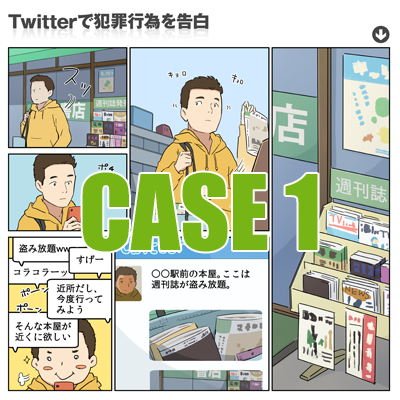 Case1　Twitterで犯罪行為を告白
